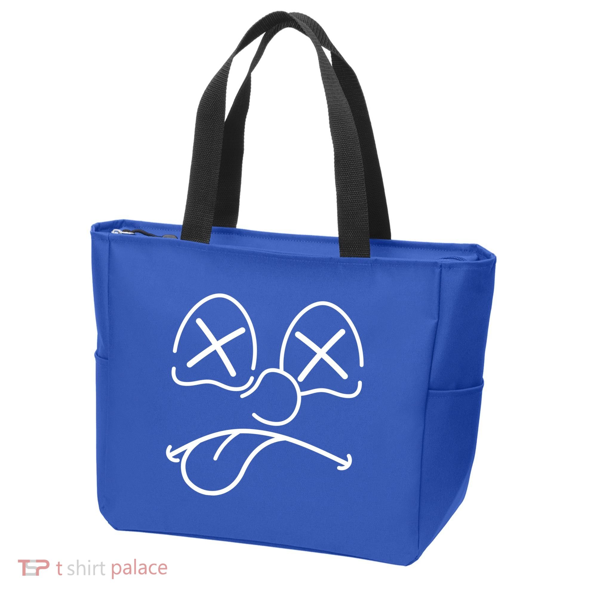 Cartoon Dead Eyes Face Tote Bag