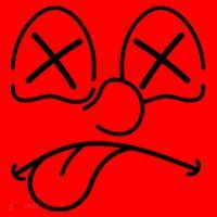 Cartoon Dead Eyes Face Santa Hat thumb 1
