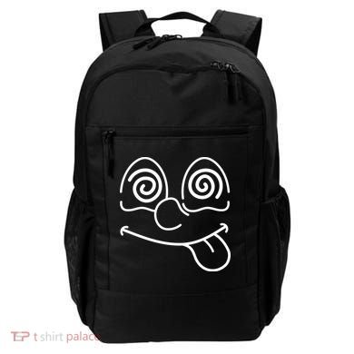 Cartoon Dizzy Eyes Face Backpack