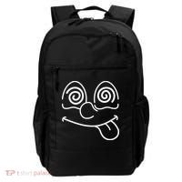 Cartoon Dizzy Eyes Face Backpack thumb 0