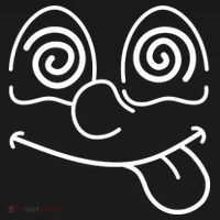 Cartoon Dizzy Eyes Face Backpack thumb 2