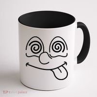Cartoon Dizzy Eyes Face Coffee Mug thumb 1