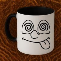 Cartoon Dizzy Eyes Face Coffee Mug thumb 2