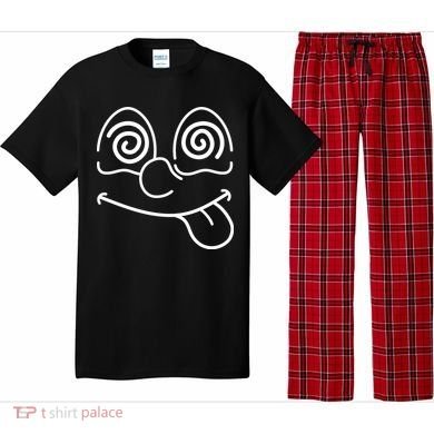 Cartoon Dizzy Eyes Face Pajama Set