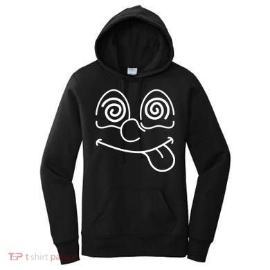 Cartoon Dizzy Eyes Face Women's Hoodie