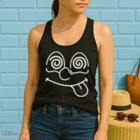 Cartoon Dizzy Eyes Face Women's Tank Top thumb 2