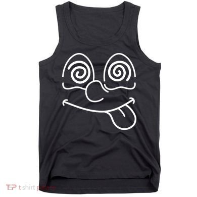 Cartoon Dizzy Eyes Face Tank Top