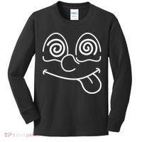 Cartoon Dizzy Eyes Face Kids Long Sleeve Shirt thumb 0