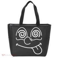 Cartoon Dizzy Eyes Face Tote Bag thumb 0