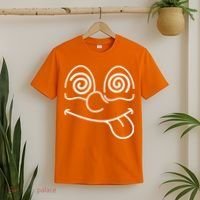 Cartoon Dizzy Eyes Face T-Shirt thumb 2