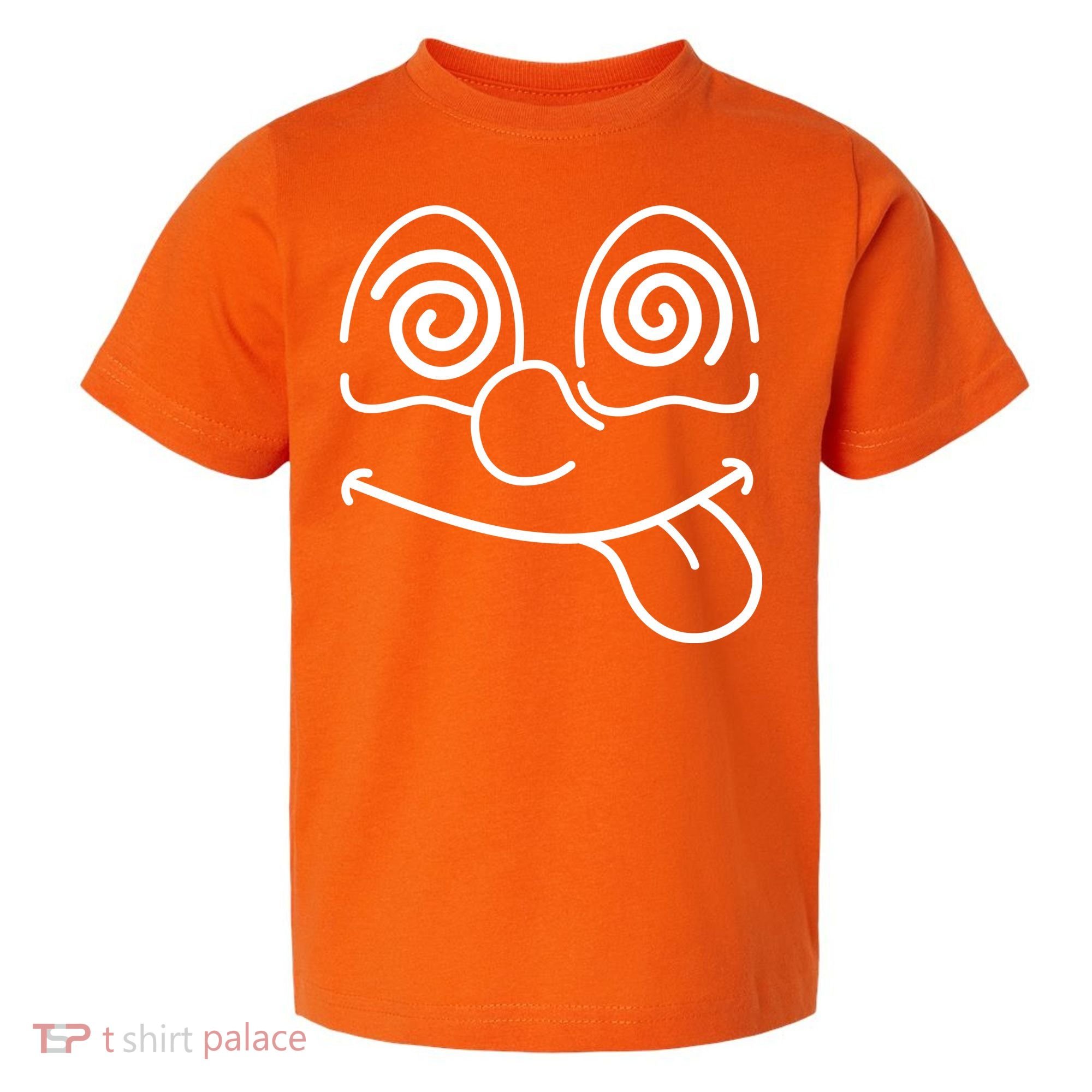 Cartoon Dizzy Eyes Face Toddler T-Shirt
