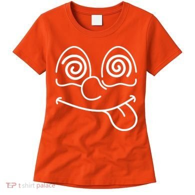 Cartoon Dizzy Eyes Face Women's T-Shirt