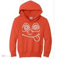Cartoon Dizzy Eyes Face Kids Hoodie thumb 0