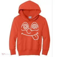 Cartoon Dizzy Eyes Face Kids Hoodie thumb 0