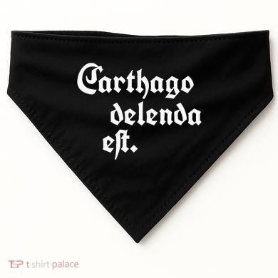 Carthago Delenda Est USA-Made Doggie Bandana