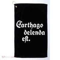 Carthago Delenda Est Golf Towel thumb 0