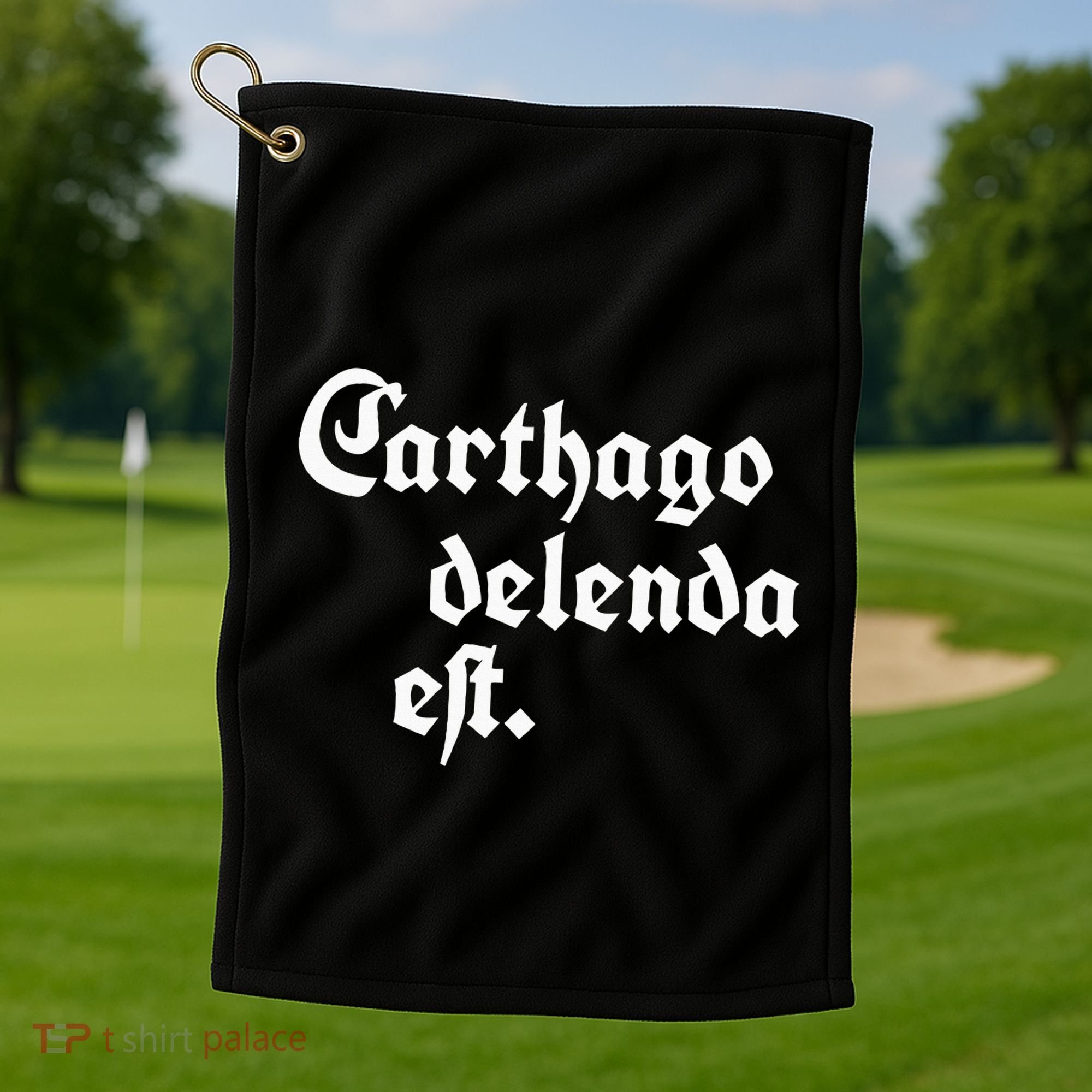 Carthago Delenda Est Golf Towel