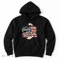 Cornhole Drinking Em Sinking Em 4th Of July Hoodie thumb 0