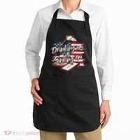 Cornhole Drinking Em Sinking Em 4th Of July Apron thumb 2
