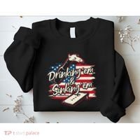 Cornhole Drinking Em Sinking Em 4th Of July Sweatshirt thumb 2