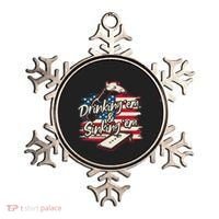 Cornhole Drinking Em Sinking Em 4th Of July Ornament thumb 0