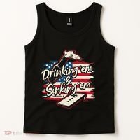 Cornhole Drinking Em Sinking Em 4th Of July Tank Top thumb 2