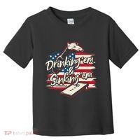 Cornhole Drinking Em Sinking Em 4th Of July Toddler T-Shirt thumb 0