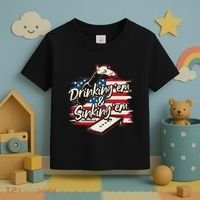 Cornhole Drinking Em Sinking Em 4th Of July Toddler T-Shirt thumb 3