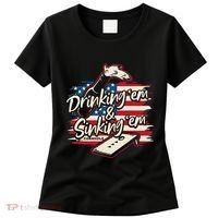 Cornhole Drinking Em Sinking Em 4th Of July Women's T-Shirt thumb 0