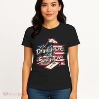 Cornhole Drinking Em Sinking Em 4th Of July Women's T-Shirt thumb 4