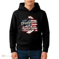 Cornhole Drinking Em Sinking Em 4th Of July Kids Hoodie thumb 4