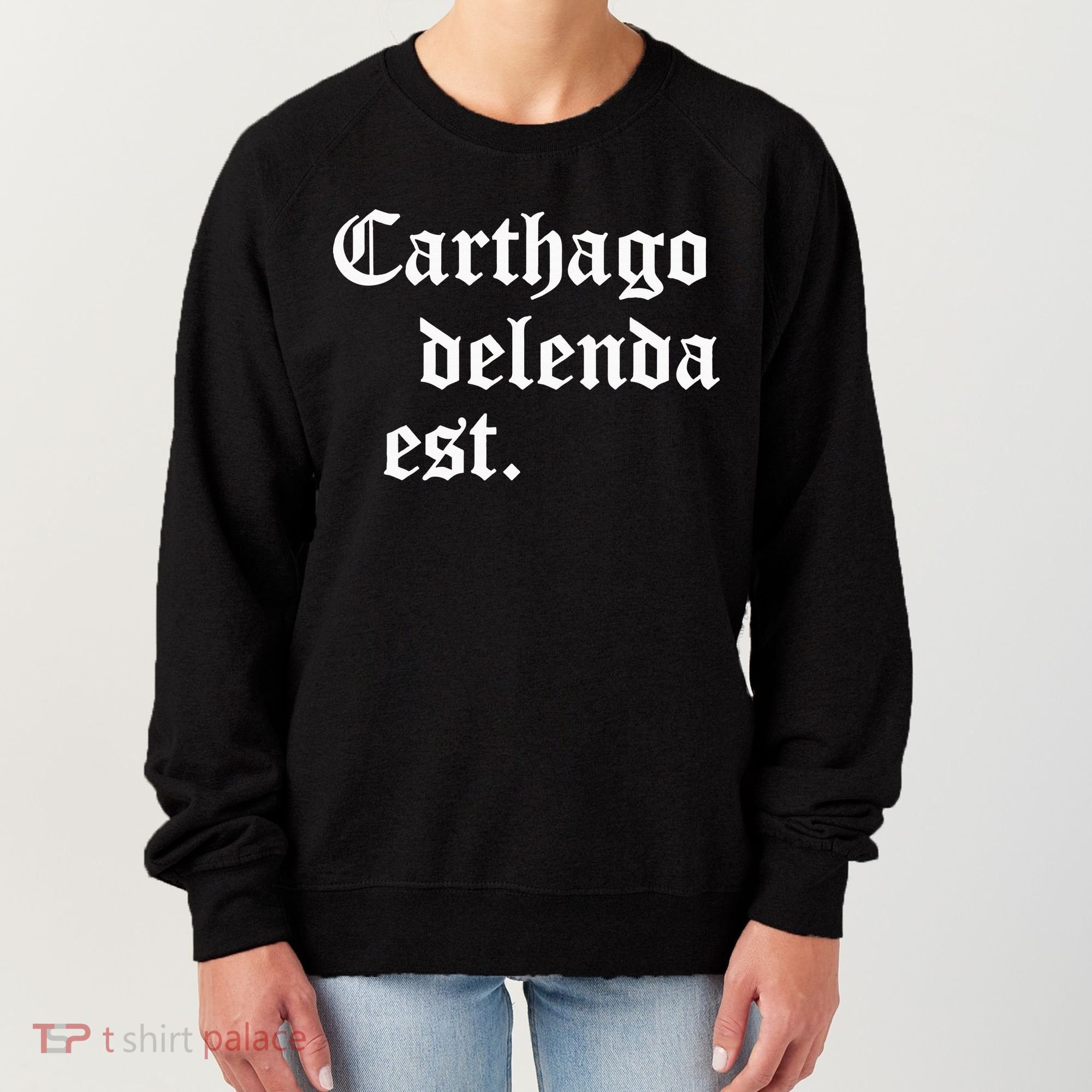 Carthago Delenda Est Latin Phrase Cato Speech Carthage Quote Women's Sweatshirt