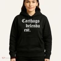 Carthago Delenda Est Latin Phrase Cato Speech Carthage Quote Hoodie thumb 5