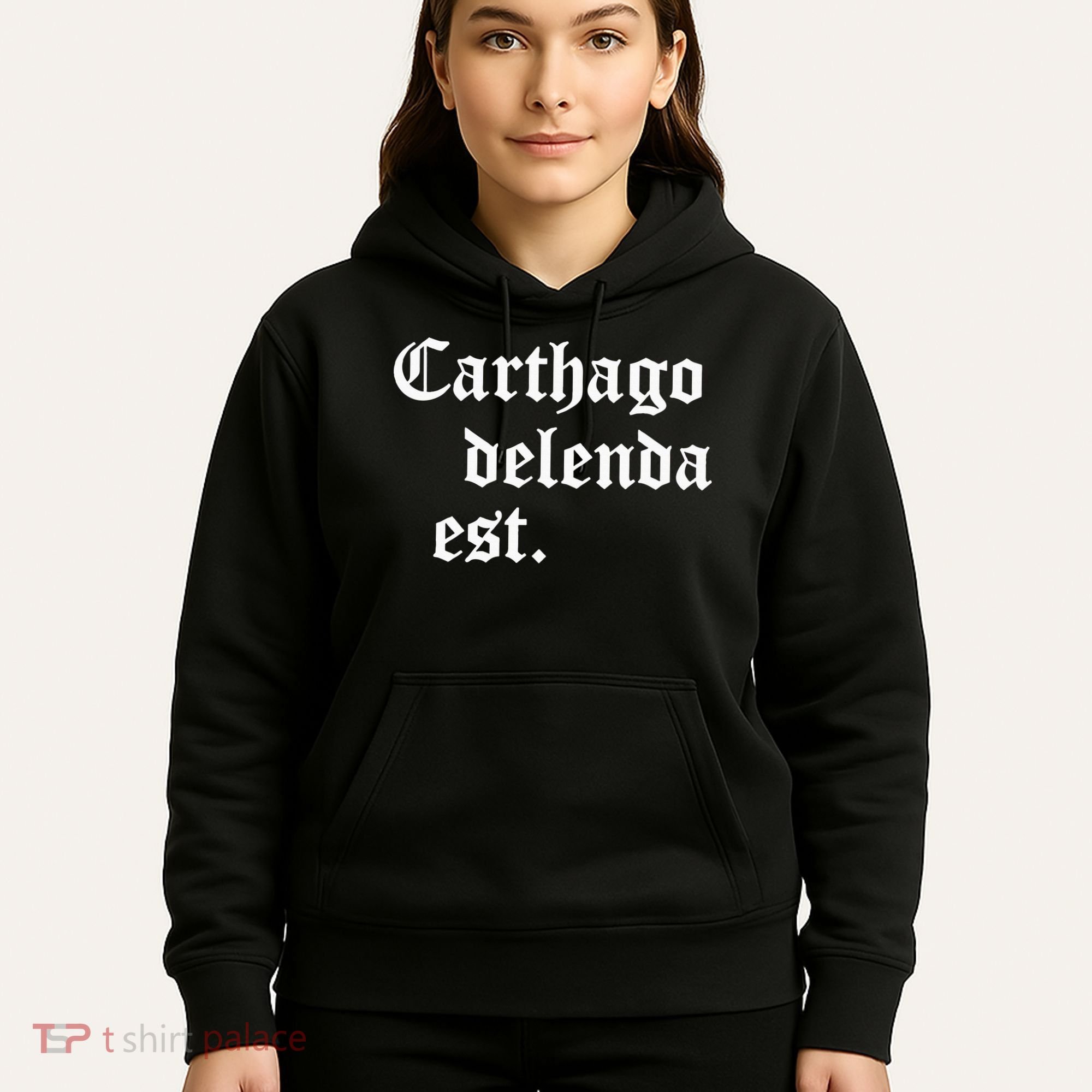 Carthago Delenda Est Latin Phrase Cato Speech Carthage Quote Hoodie