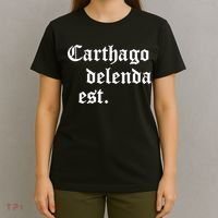Carthago Delenda Est Latin Phrase Cato Speech Carthage Quote T-Shirt thumb 4