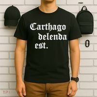 Carthago Delenda Est Latin Phrase Cato Speech Carthage Quote T-Shirt thumb 6