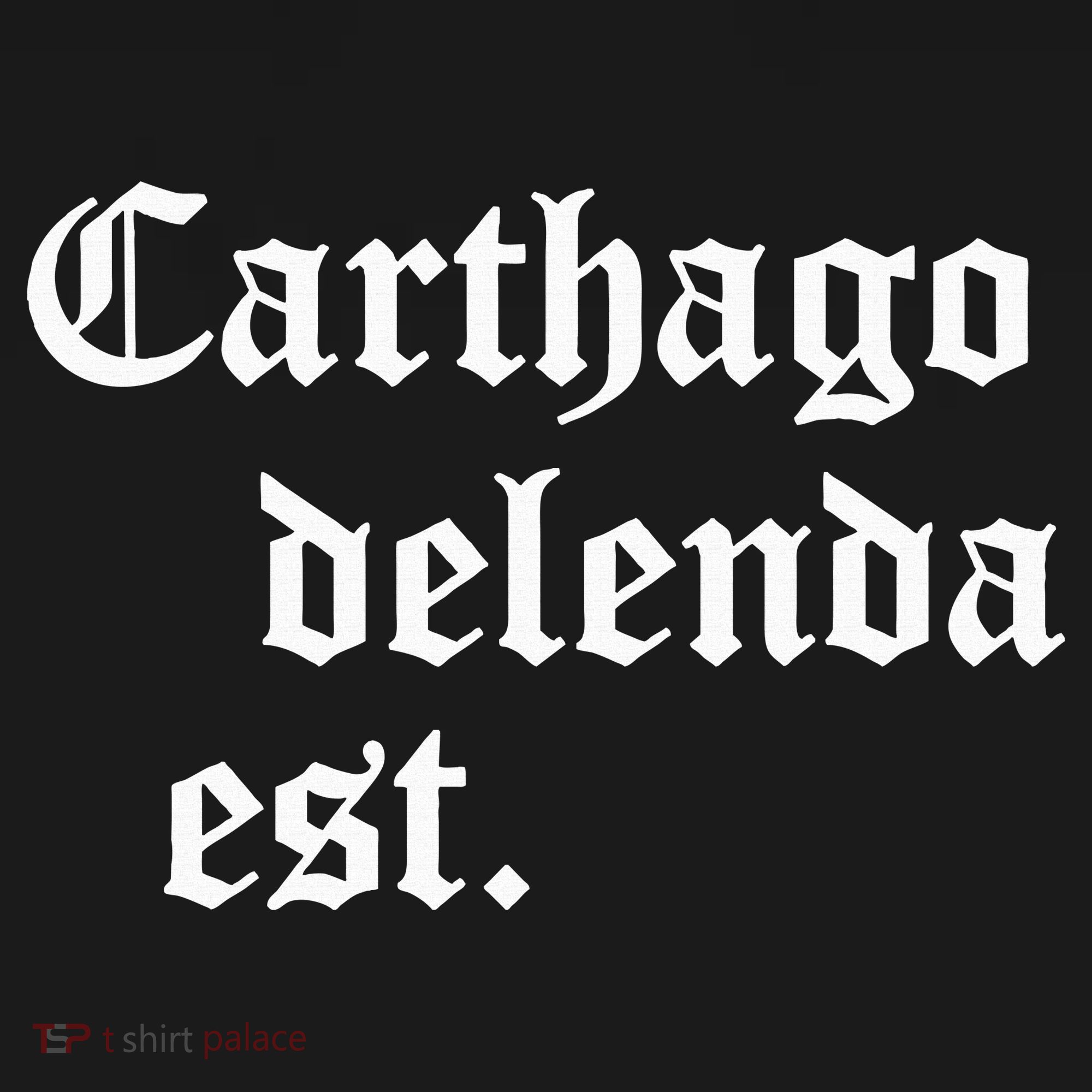 Carthago Delenda Est Latin Phrase Cato Speech Carthage Quote Mousepad