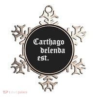 Carthago Delenda Est Latin Phrase Cato Speech Carthage Quote Ornament thumb 0