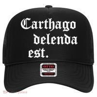 Carthago Delenda Est Latin Phrase Cato Speech Carthage Quote Hat thumb 0