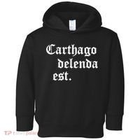 Carthago Delenda Est Latin Phrase Cato Speech Carthage Quote Toddler Hoodie thumb 0
