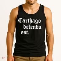Carthago Delenda Est Latin Phrase Cato Speech Carthage Quote Tank Top thumb 3