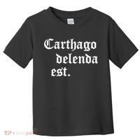 Carthago Delenda Est Latin Phrase Cato Speech Carthage Quote Toddler T-Shirt thumb 0