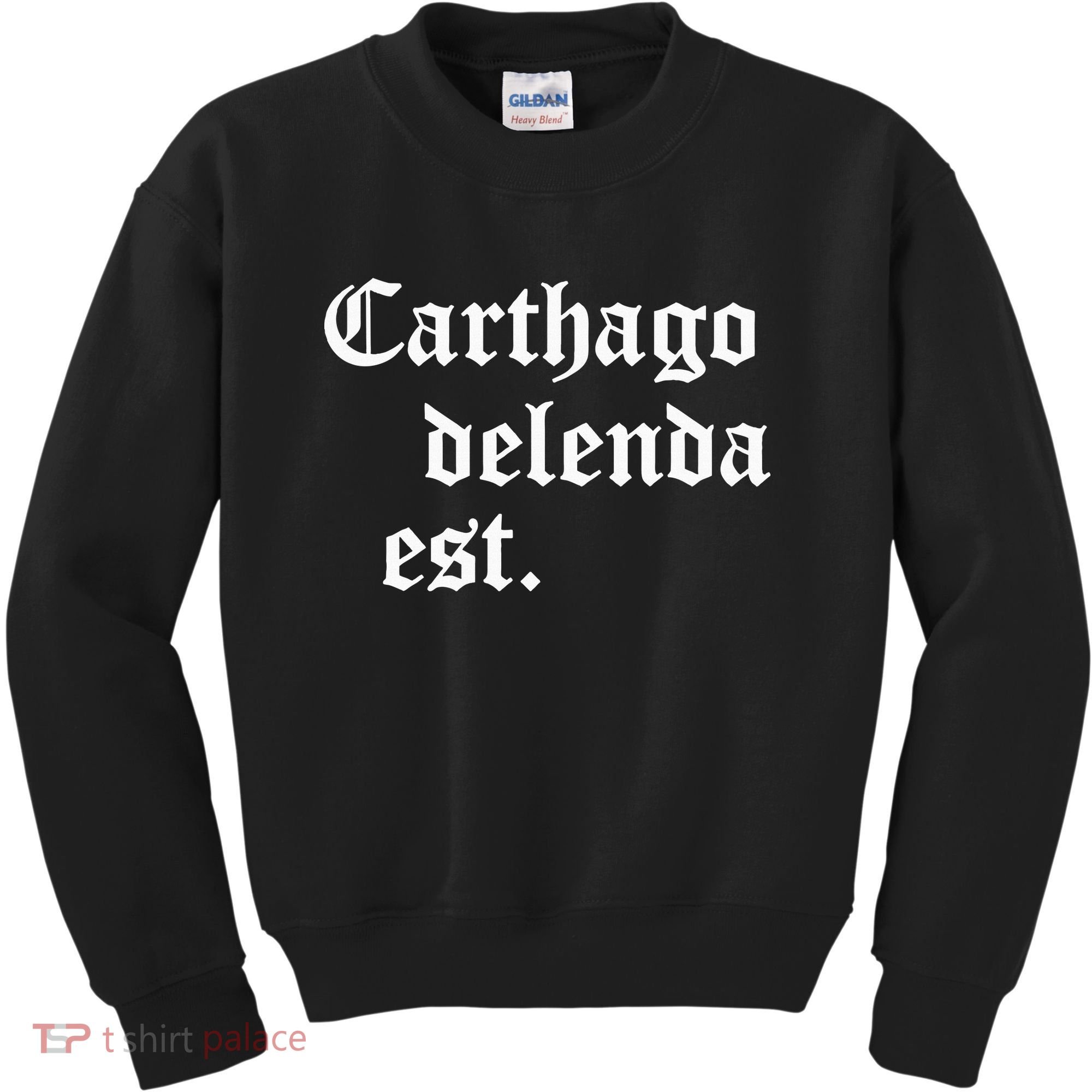 Carthago Delenda Est Latin Phrase Cato Speech Carthage Quote Kids Sweatshirt