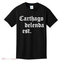 Carthago Delenda Est Latin Phrase Cato Speech Carthage Quote Kids T-Shirt thumb 0