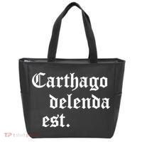 Carthago Delenda Est Latin Phrase Cato Speech Carthage Quote Tote Bag thumb 0