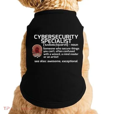 Cybersecurity Definition Engineering Gift Doggie Tank