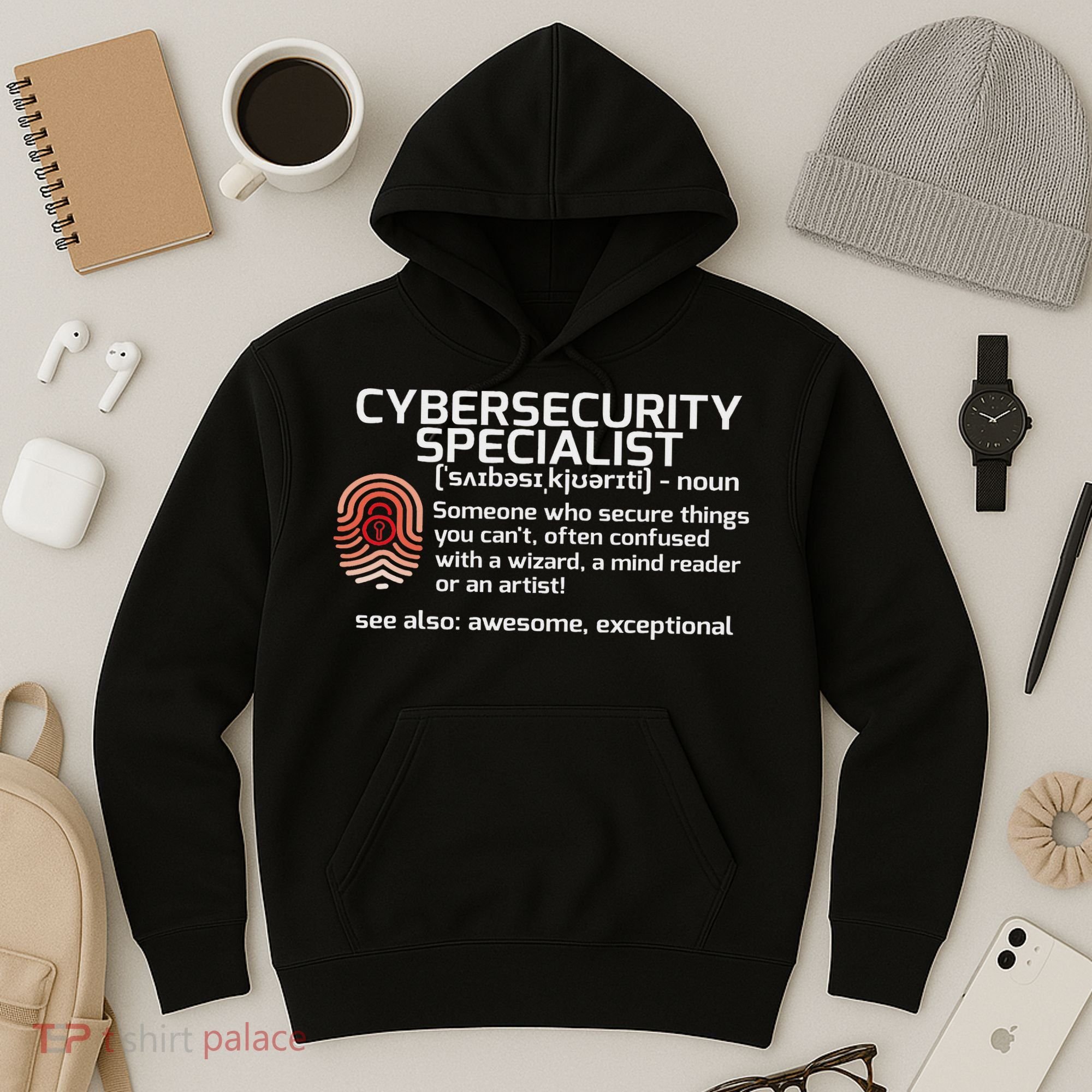 Cybersecurity Definition Engineering Gift Hoodie