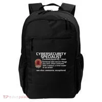 Cybersecurity Definition Engineering Gift Backpack thumb 0