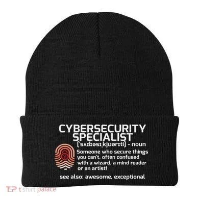 Cybersecurity Definition Engineering Gift Beanie