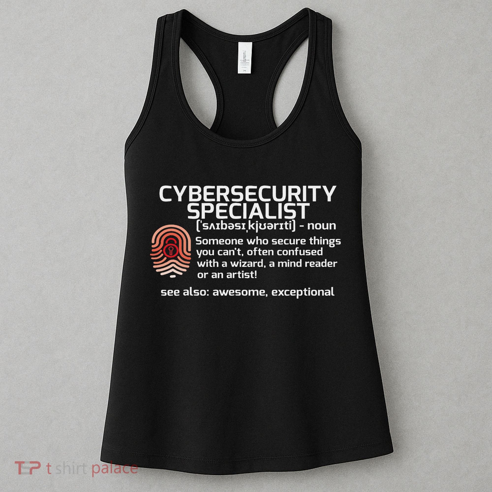 Cybersecurity Definition Engineering Gift Women's Tank Top